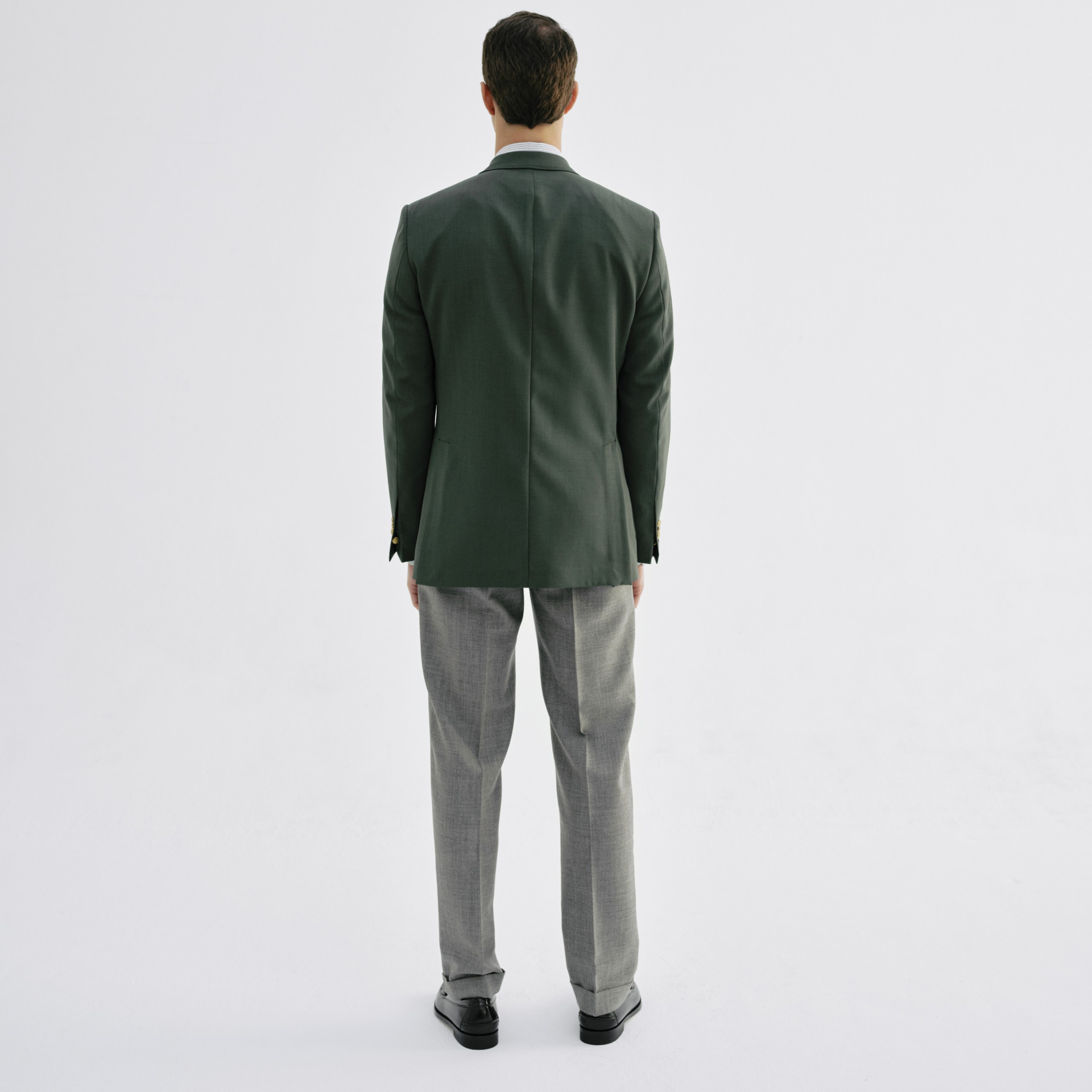 Blazer Vert empire à boutons dorés