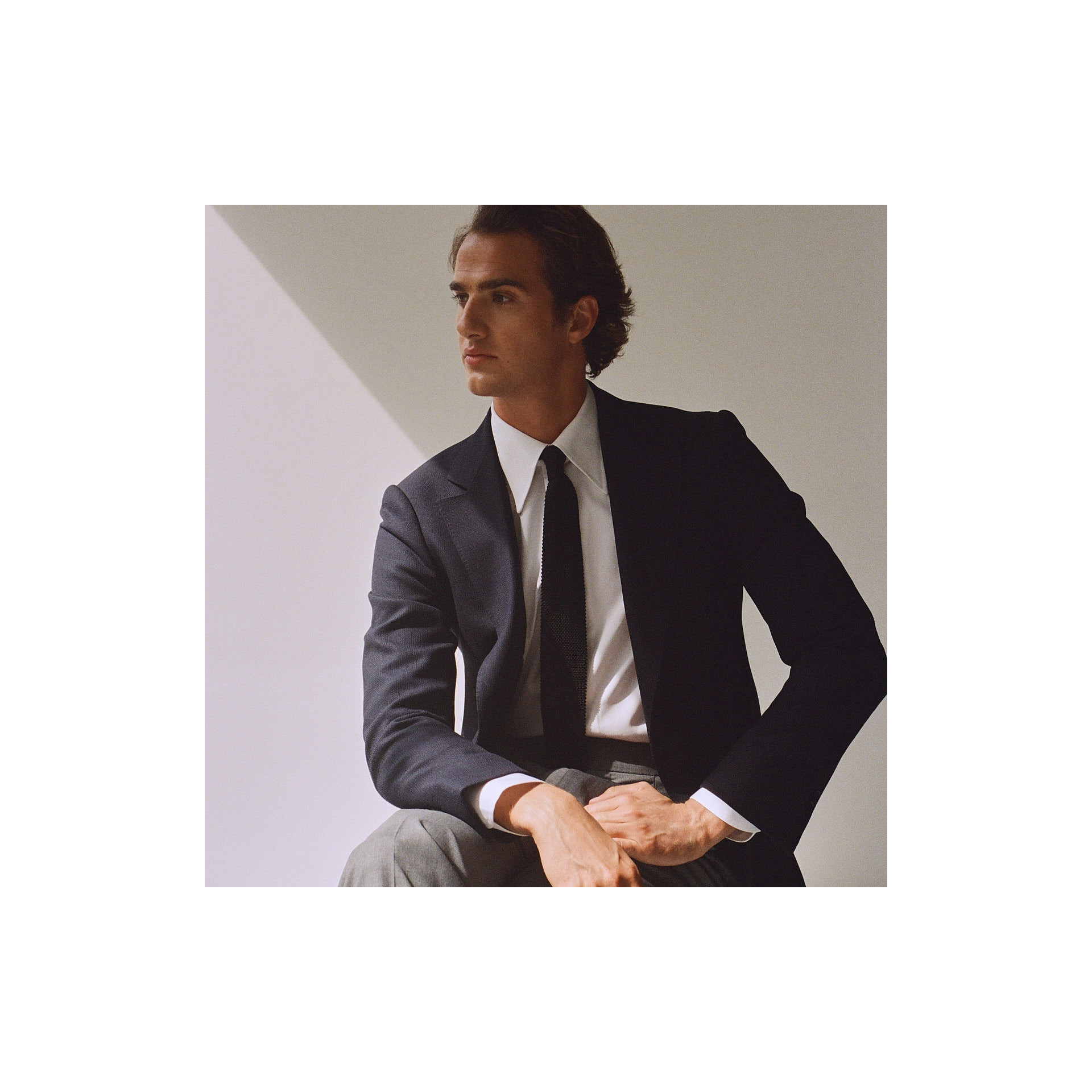 Blazer Fresco Mock Leno Marine