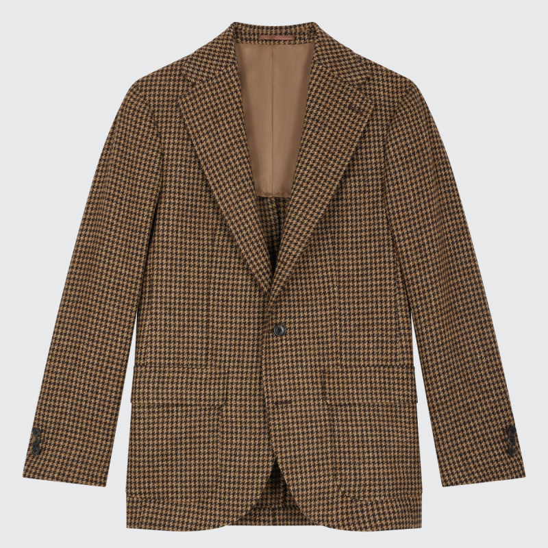Blazer pieds de poule en Tweed McGee