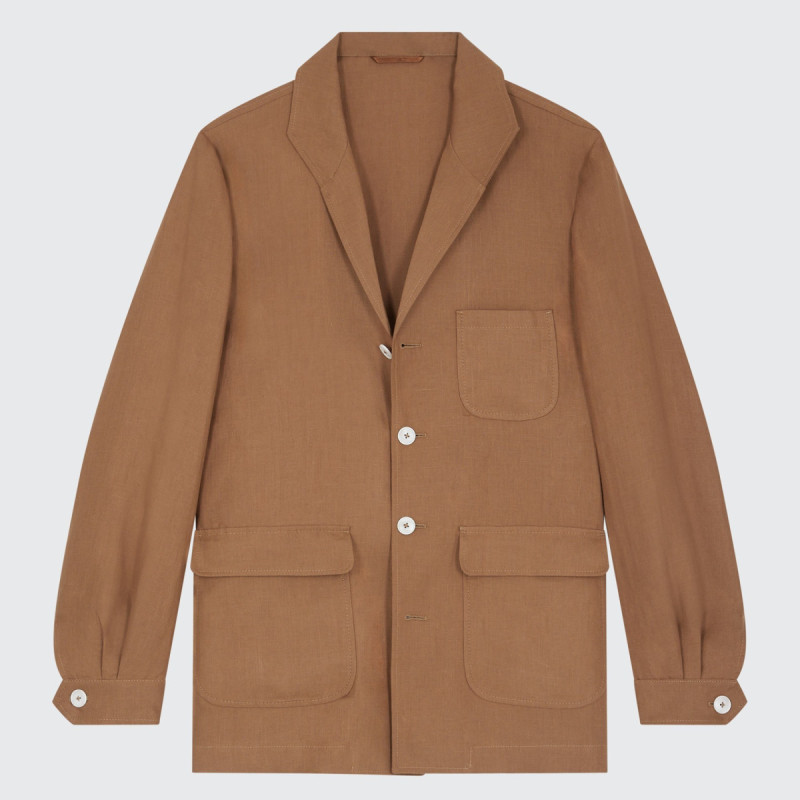 Veste Teba en Lin  Duca Visconti Tabac