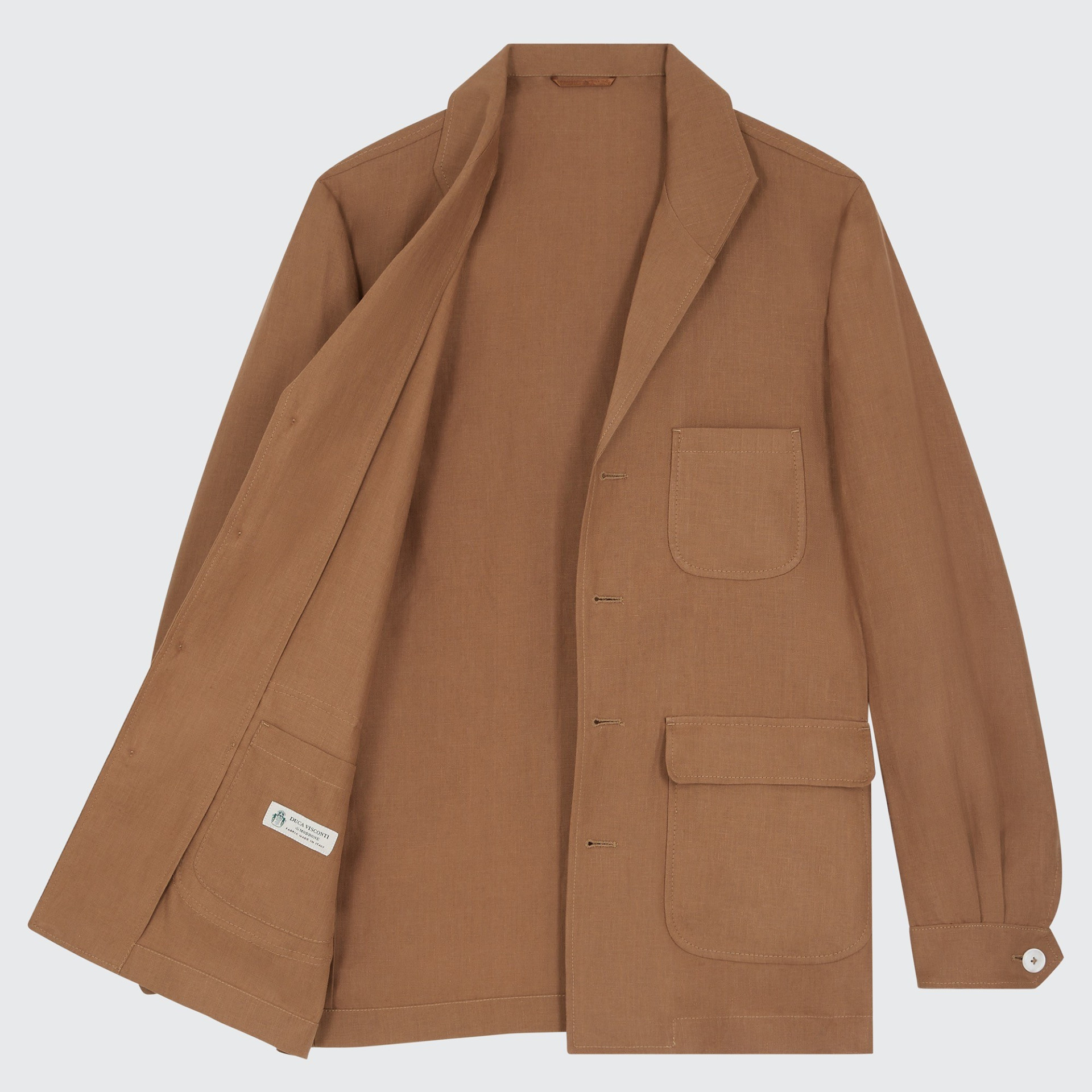 Veste Teba en Lin  Duca Visconti Tabac