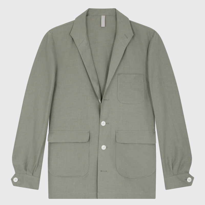 Veste Teba en Lin  Duca Visconti Olive