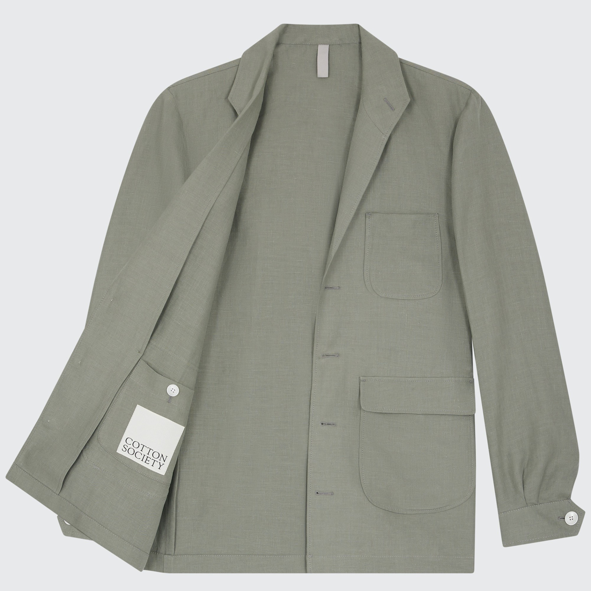 Veste Teba en Lin  Duca Visconti Olive