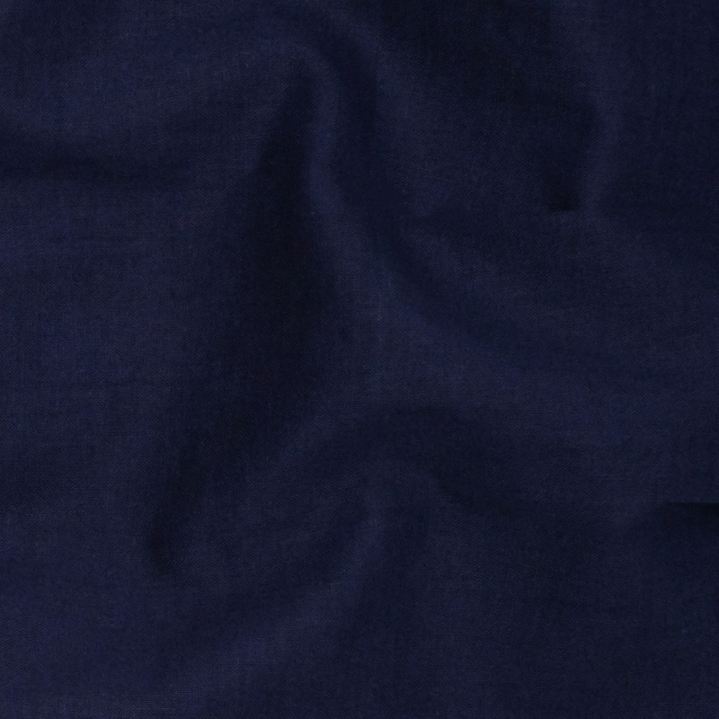 Chemise homme lin coton uni bleu