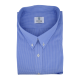 Chemise homme Popeline Carreaux Bleu