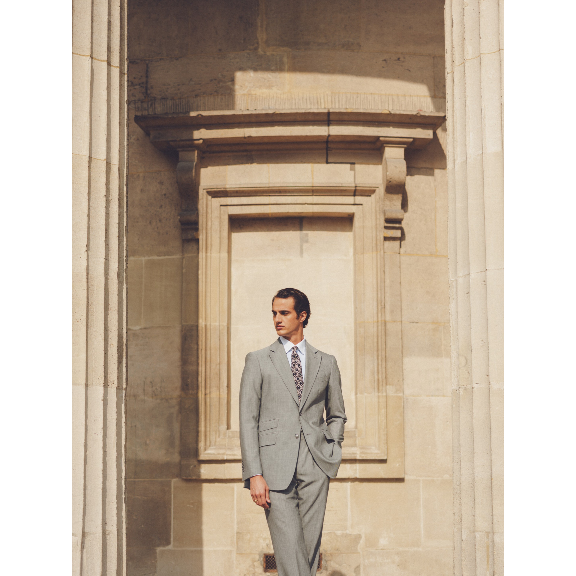 Costume caviar gris en Fresco Lite