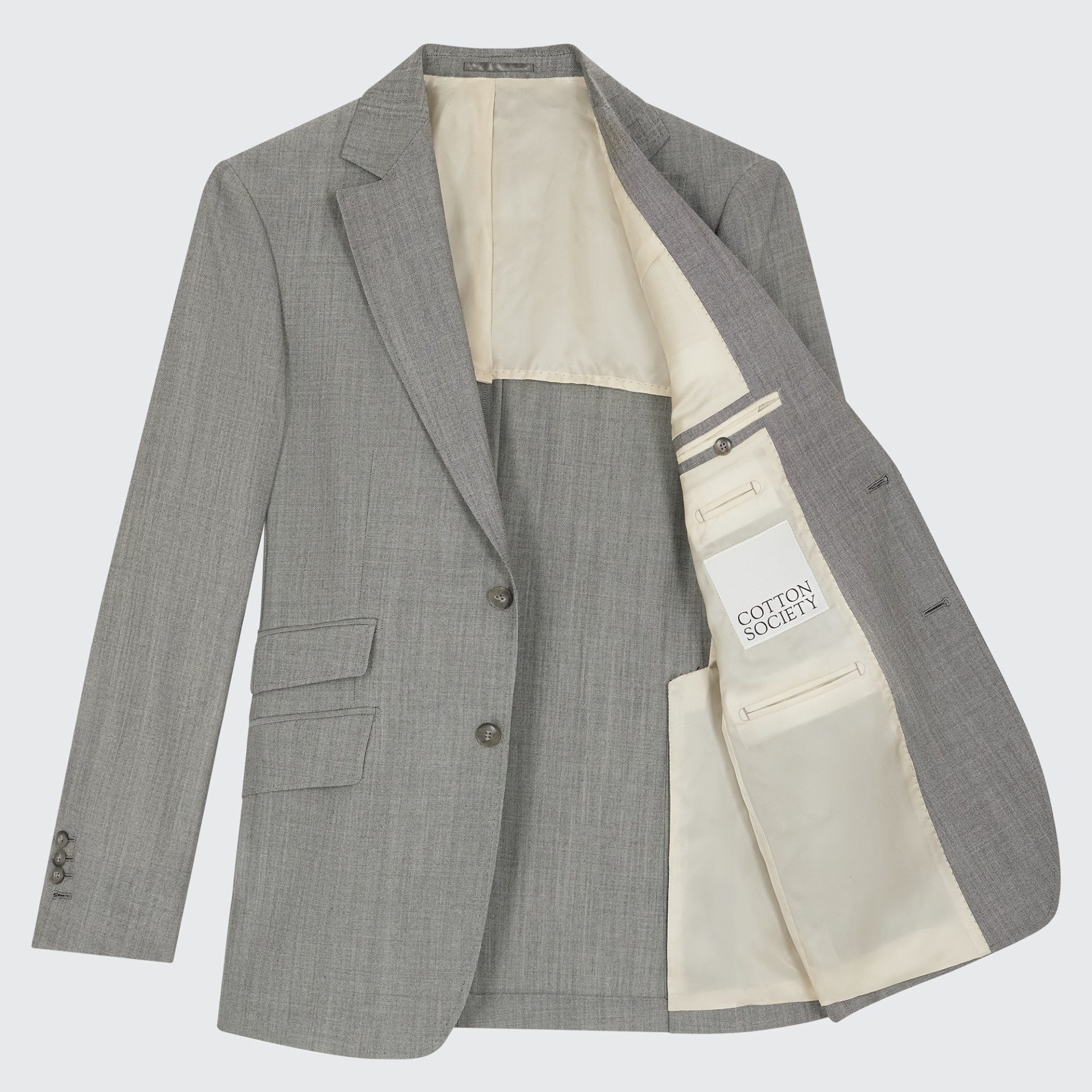 Costume caviar gris en Fresco Lite