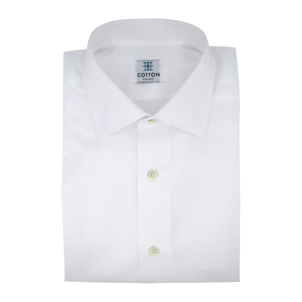 Chemise homme Popeline Uni Blanc