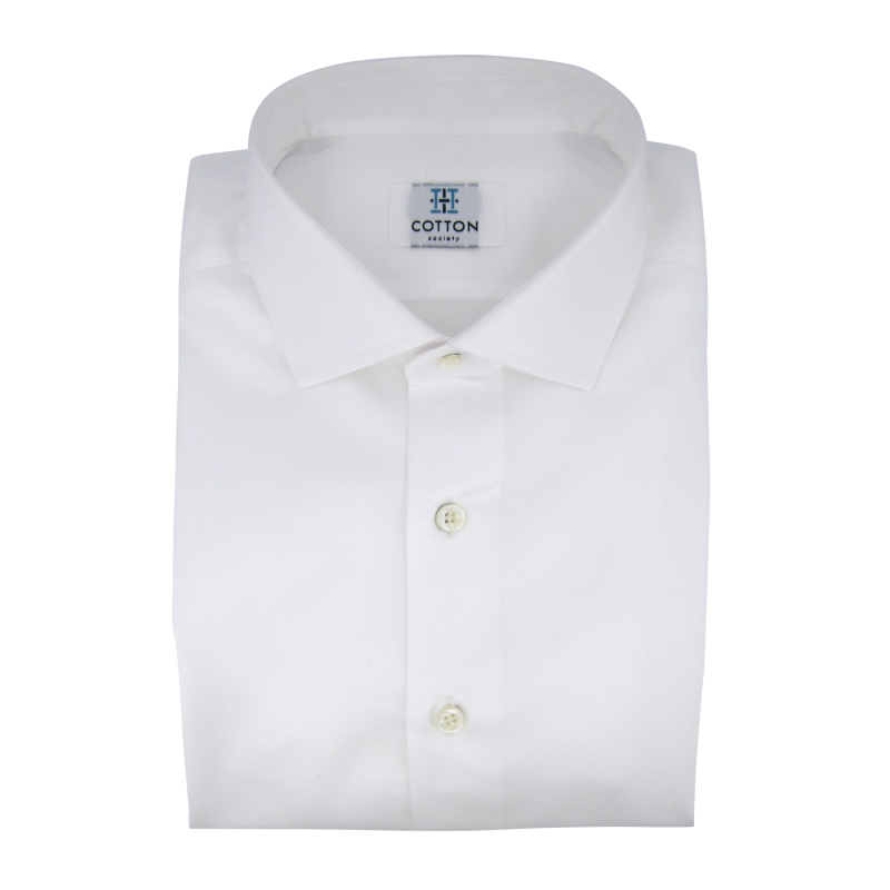 Chemise homme Twill Uni Blanc