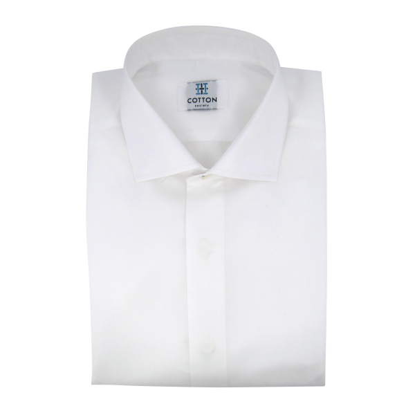 Chemise homme Twill Uni Blanc