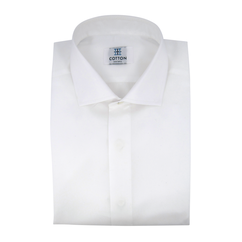 Chemise homme Twill Uni Blanc