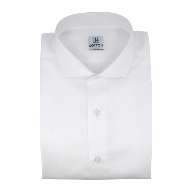 Chemise homme Twill Uni Blanc
