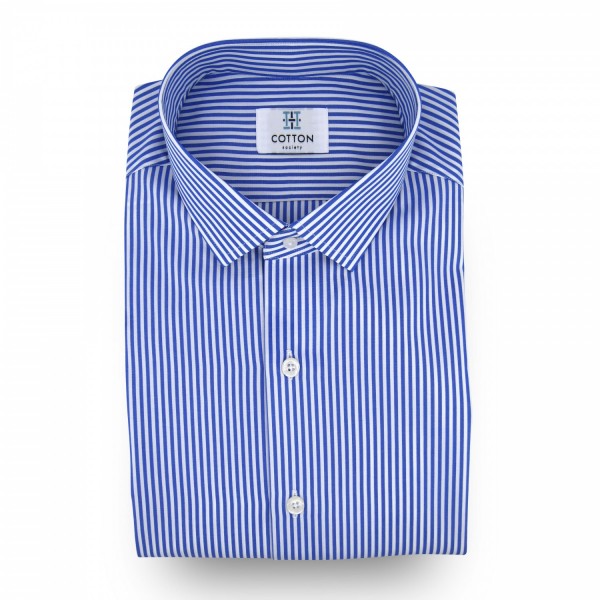 Chemise homme Popeline Rayé Bleu