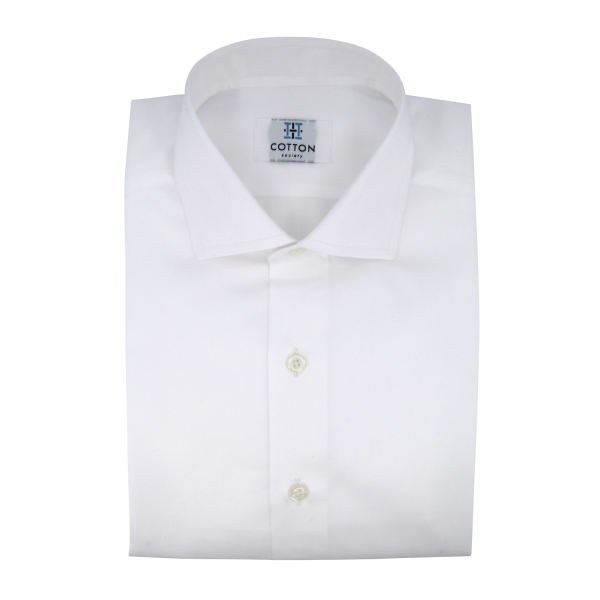 Chemise homme Twill Uni Blanc