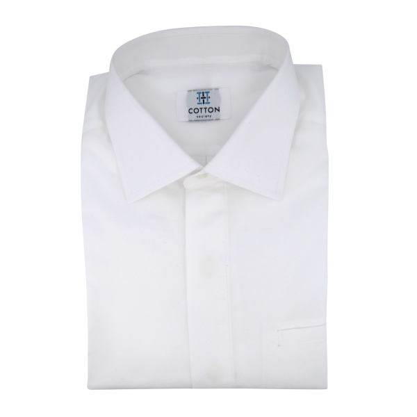 Chemise homme Popeline Uni Blanc