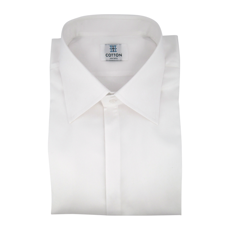 Chemise homme Twill Uni Blanc