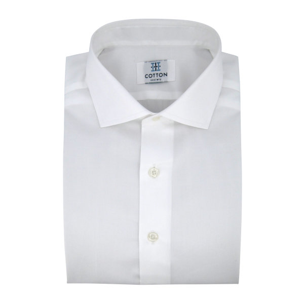 Chemise homme Twill Uni Blanc