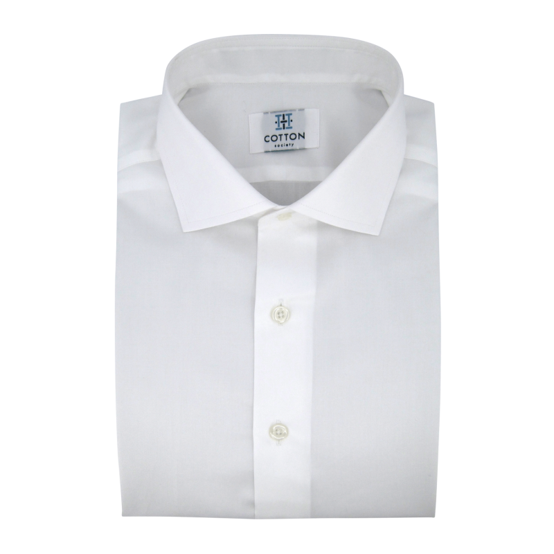 Chemise homme Twill Uni Blanc
