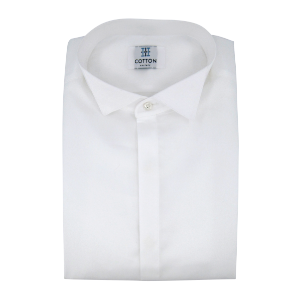 Chemise homme Twill Uni Blanc