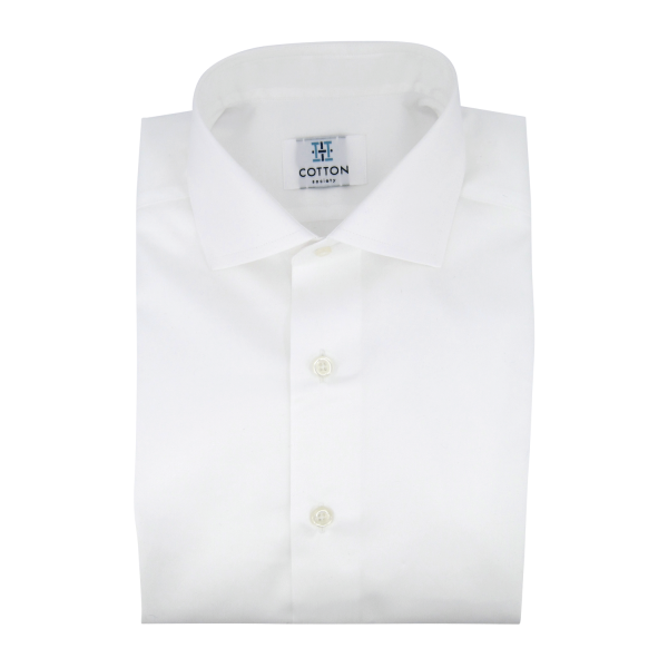 Chemise homme Twill Uni Blanc