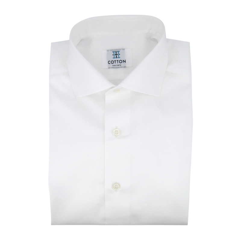 Chemise homme Twill Uni Blanc