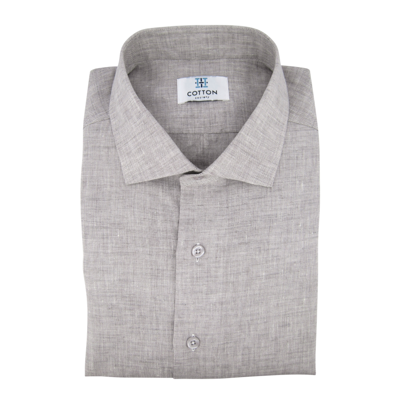 Chemise homme Chambray Uni Gris