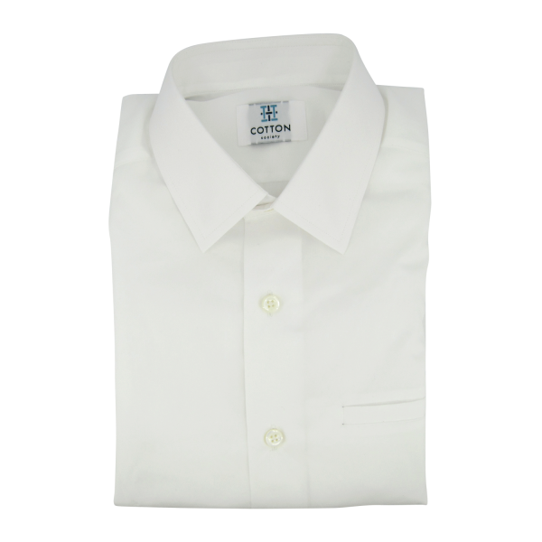 Chemise homme Popeline Uni Blanc