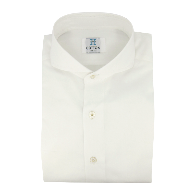Chemise homme Popeline Uni Blanc
