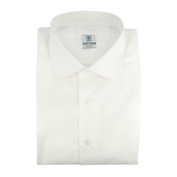 Chemise homme Popeline Uni Blanc