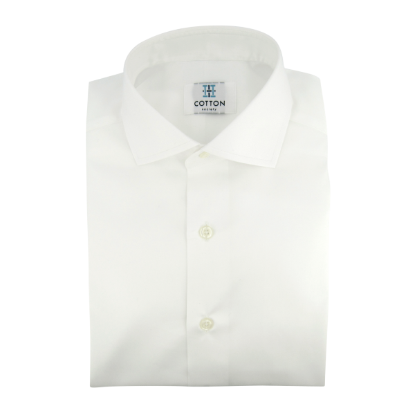 Chemise homme Twill Uni Blanc