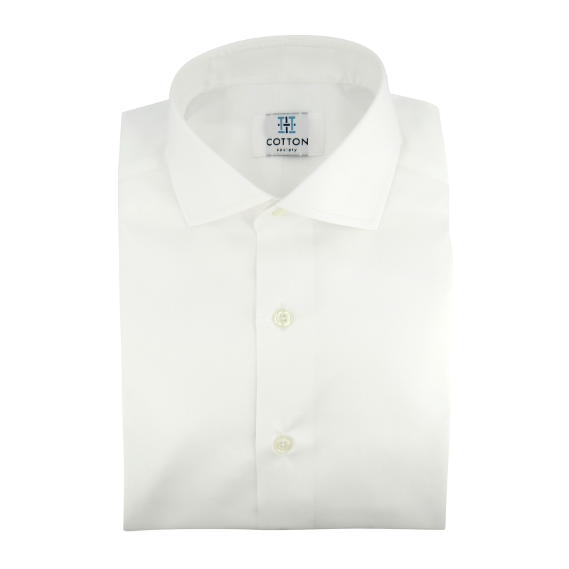 Chemise homme Twill Uni Blanc