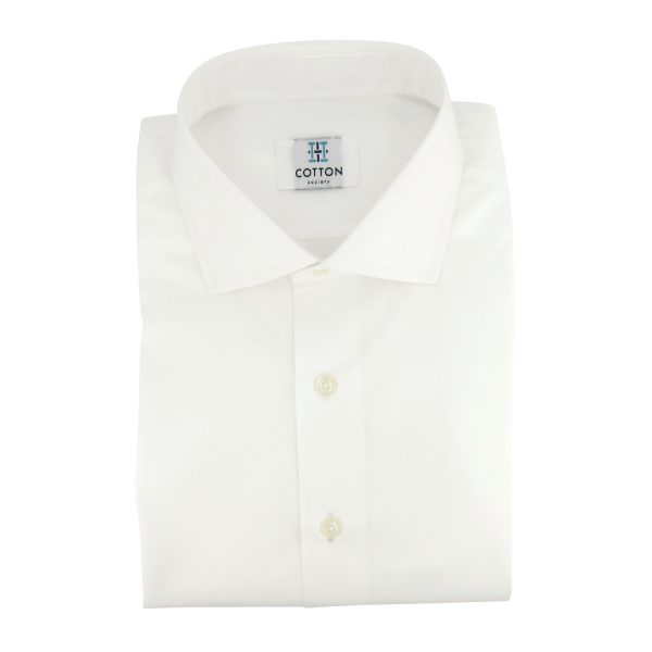 Chemise homme Popeline Uni Blanc