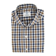 Chemise homme Popeline Carreaux Bleu et Marron