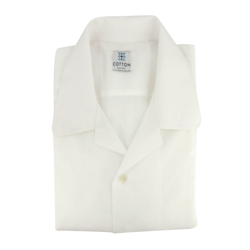 Chemise homme Popeline Uni Blanc