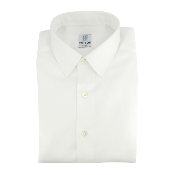 Chemise homme Twill Uni Blanc