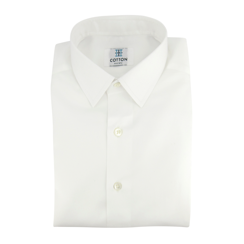 Chemise homme Twill Uni Blanc