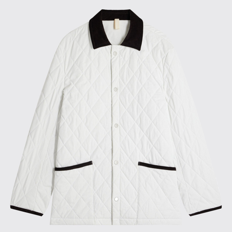 Manteau Matelassé Blanc
