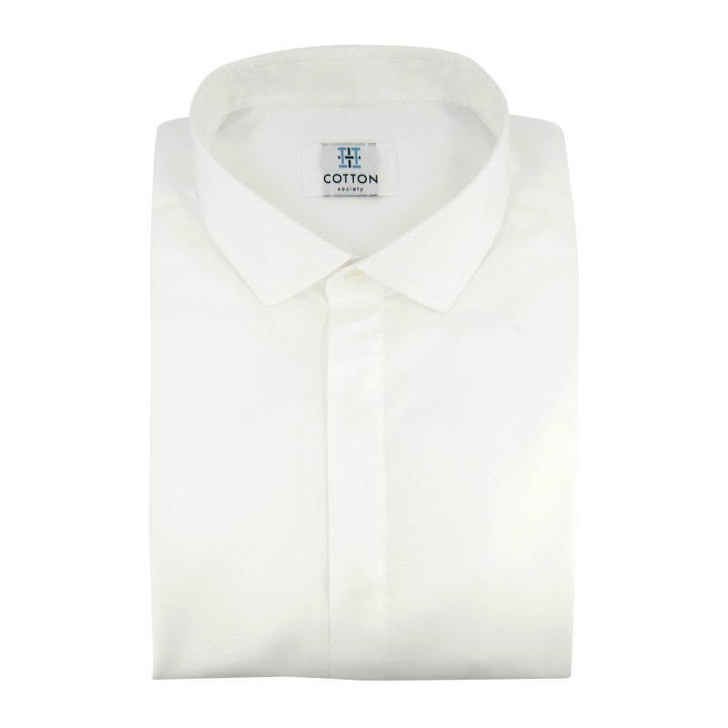 Chemise homme Twill Uni Blanc