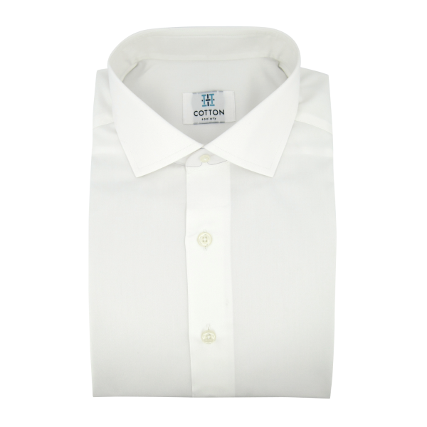 Chemise homme Twill Uni Blanc