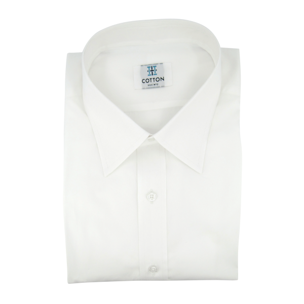Chemise homme Popeline Uni Blanc