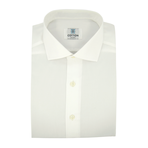 Chemise homme Popeline Uni Blanc