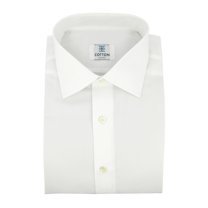Chemise homme Popeline Uni Blanc