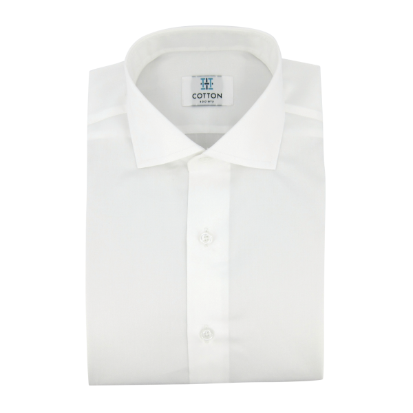 Chemise homme Twill Uni Blanc