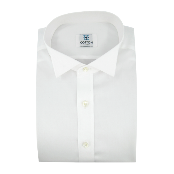 Chemise homme Twill Uni Blanc