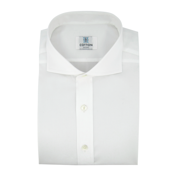 Chemise homme Twill Uni Blanc