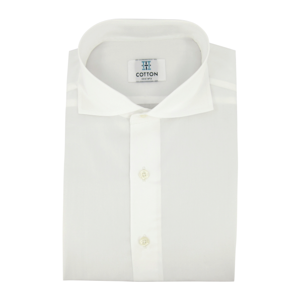 Chemise homme Popeline Uni Blanc