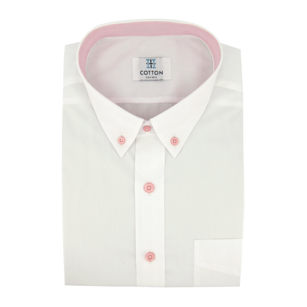 Chemise homme Popeline Uni Blanc