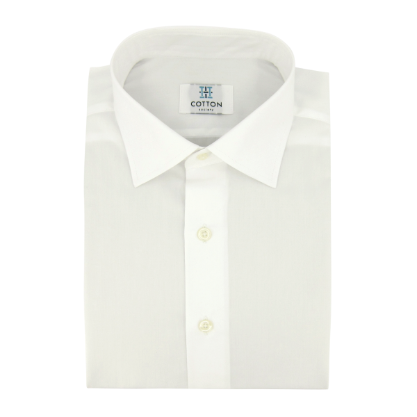 Chemise homme Popeline Uni Blanc