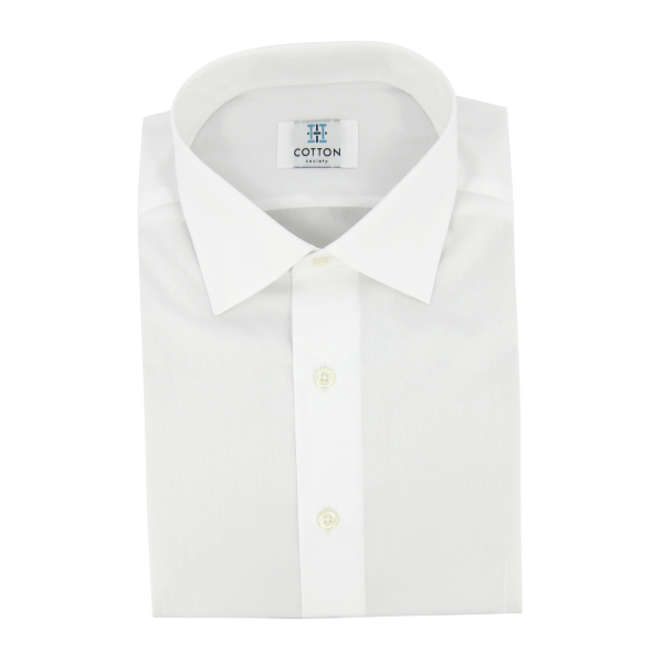 Chemise homme Popeline Uni Blanc