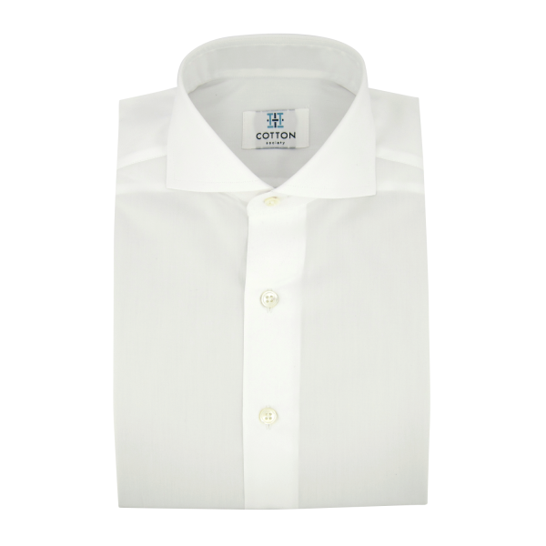 Chemise homme Popeline Uni Blanc